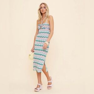 Suboo Colorful Chevron Knit Dress XS